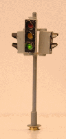 Verkehrsampel mit 2 Fußgängerampeln 